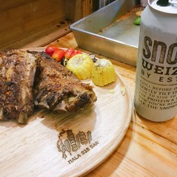 ซี่โครงหม่าล่ากับเบียร์พี่หมี 