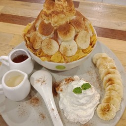 กล้วยหวานละมุนเข้ากั๊นเข้ากันกับคาราเมลคอนเฟรค