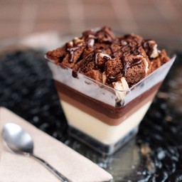 Triple chocolate mousse