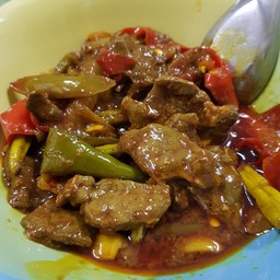 ผัดตับเนื้อ