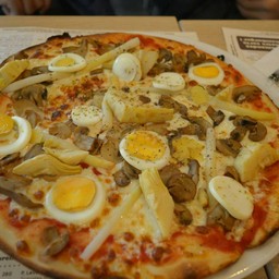pizza ouchy 22.5CHF= 738บ.
