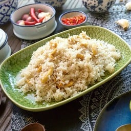 ข้าวผัดมันกากหมู