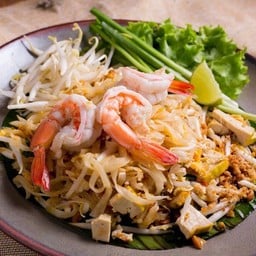 ผัดไทกุ้งสด