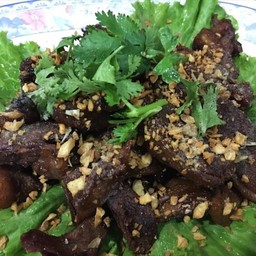 เป็ดทอดกระเทียมพริกไทย