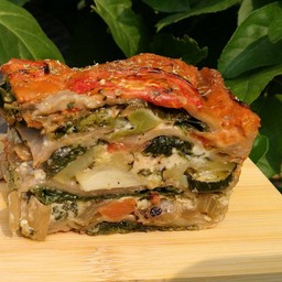 Broccoli Carrots  Veggies Lasagna (homemade pasta)