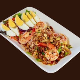 ยำถั่วพลูกุ้งสด