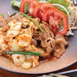 ชุดหมูผัดกิมจิ