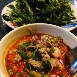 ยำผักบุ้งกรอบ ไม่ใส่ เนื้อสัตว์