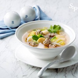 แกงจืดเต้าหู้หมูสับ