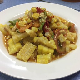 ตำข้าวโพดไข่เค็ม