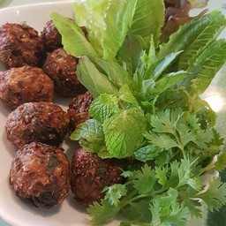 ลาบเห็ดทอด