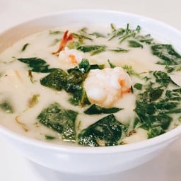 ต้มกะทิ ใบเหรียง กุ้งสด