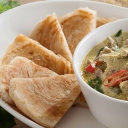 โรตีแกงเขียวหวานไก่