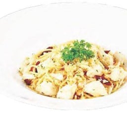 สปาเก็ตตี้เนื้อปูไวท์ไวน์ซอสรสเผ็ด