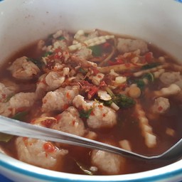 แกงป่าลูกชิ้นปลากราย