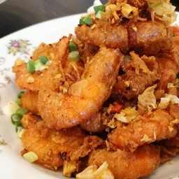 กุ้งผัดพริกเกลือ