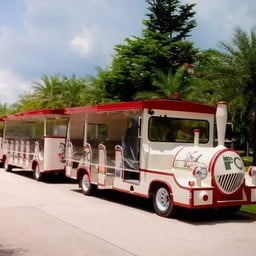 มีรถรางให้นั่งด้วย