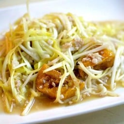 ผัดกุ้ยช่ายขาวเต้าหู้