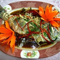 ปลากระพงนึงซีอิ๊ว