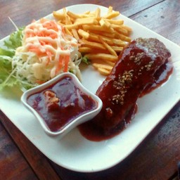 ซี่โครงอบซอสBBQ