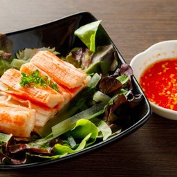 ยำปูอัด Crab stick yum