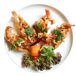 กุ้งทอดซอสมะขาม