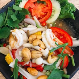 ยำวุ้นเส้นกุ้งสด