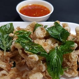 เห็ดนางฟ้าทอดกรอบสามรส