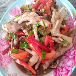 ตำตีนหอยแครง ใส่น้ำปลาร้า