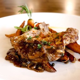 Pork Chop Steak with Fries
