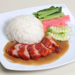 ข้าวหน้าหมูแดง