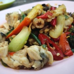 กบผัดขี้เมา (เล็ก)(ทอด)