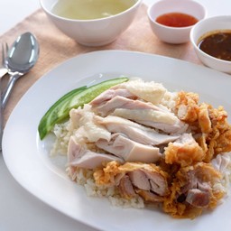 ข้าวมันไก่ผสม