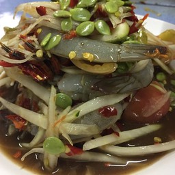 ตำกุ้งสด