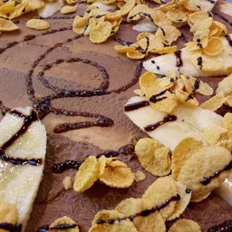 แป้งต้นตำรับ นูเทล่า+กล้วย+คอนเฟร็ก 80.-