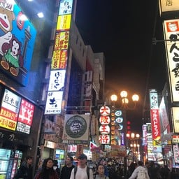 ทางเดินย่าน Dotonbori
