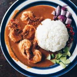 ข้าวหน้ามันกุ้ง Rice with shrimp oil