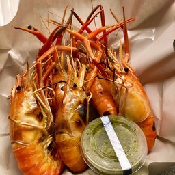 แพกุ้งไต้ก๋ง - กุ้งเผา