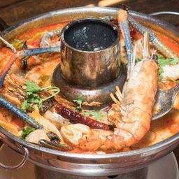 ต้มยำกุ้งแม่น้ำ น้ำข้น หม้อไฟ