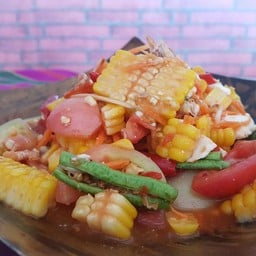 ตำข้าวโพดไข่เค็ม