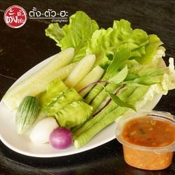 น้ำพริกกะปิ+ผักสด