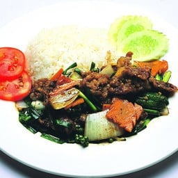 ข้าวหน้า_ผัดพริกไทยดำ