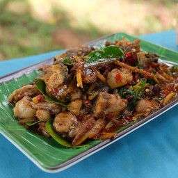 ผัดเผ็ดกบ