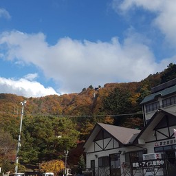 ด้านล่างของสถานีกระเช้าลอยฟ้าจุดชมวิวบนเขาเท็นโจ