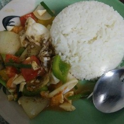 ปลาหมึกผัดไข่เค็ม