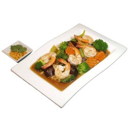 กุ้งผัดบร็อกโคลี