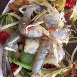 ตำกุ้งสดพิเศษ