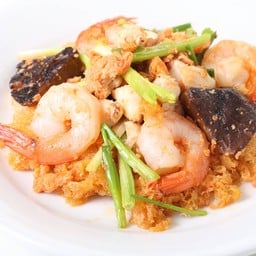 กระเพาะปลาผัดมันกุ้ง (S)