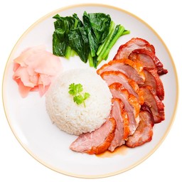 ข้าวหน้าเป็ดย่าง+หมูแดง
