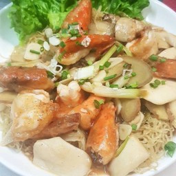 Baked Noodles With Shrimp